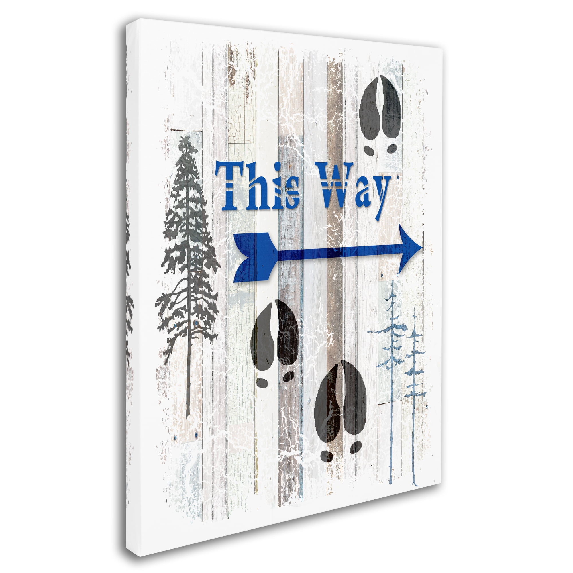 Trademark Fine Art 'The Blue Moose - This Way I' Canvas Art by LightBoxJournal