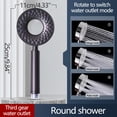 thumbnail image 1 of Awdenio Pommeau de Douche à Main Pulvérisation Supérieure Douche Pressurisée Tête Unique, 1 of 6
