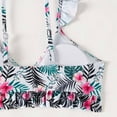 thumbnail image 5 of Wancir Women's 3 Piece Tropical Print Halter High Waist Bikini Swimsuits with Cover Ups, 5 of 9