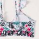 thumbnail image 5 of Trajes de Baño de Bikini de Mujer con Correas Impresas V Sexy Split Set de Tres Piezas, Diseño de Corte Alto para la Piscina de Playa Y las Vacaciones de Verano, 5 of 9