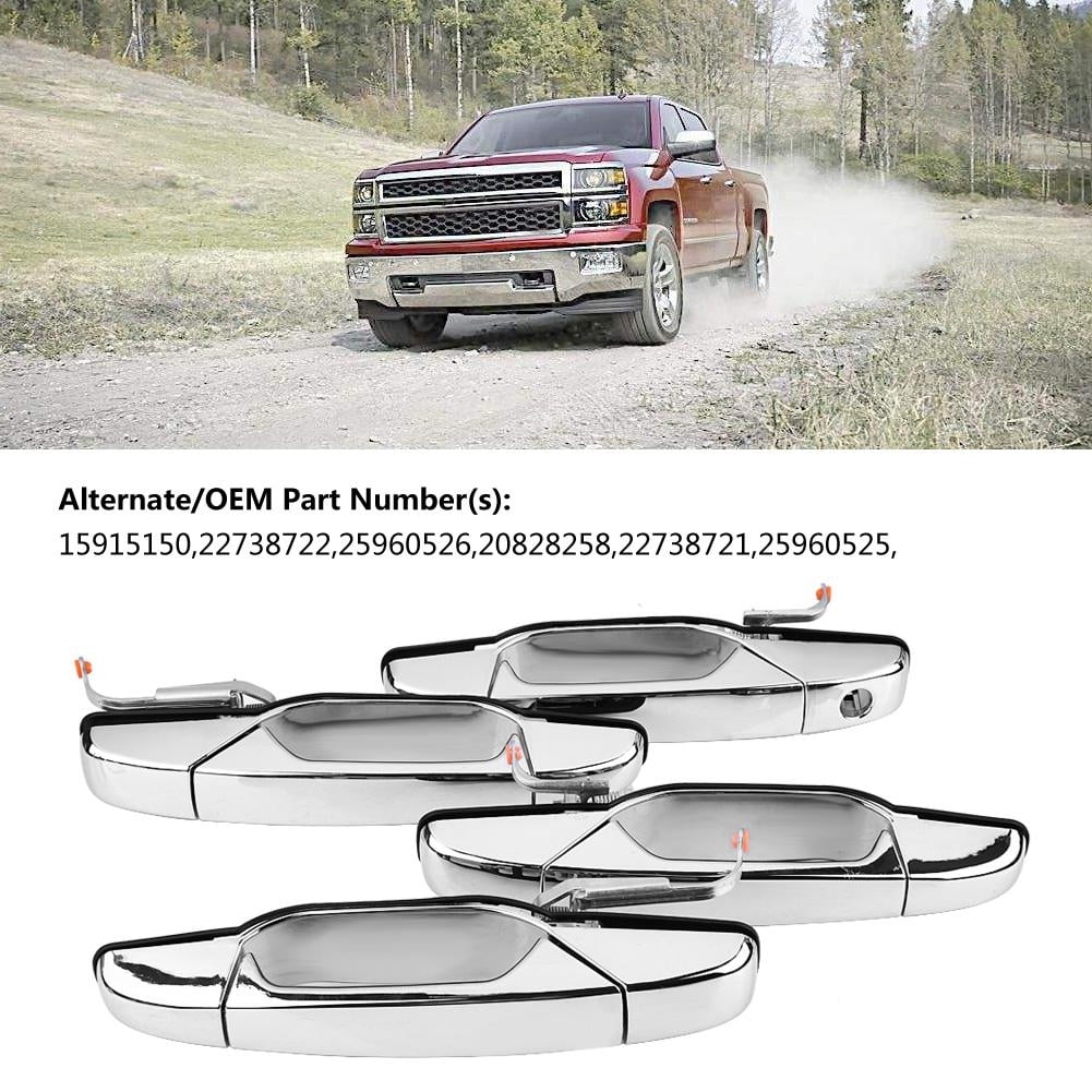 OUTSIDE DOOR HANDLES CHROME LH=RH GMC DURAMAX 2007 2008 2009 2010 2011 2012 2013
