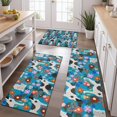thumbnail image 2 of Dog with Pioneer Flower Kitchen Rugs Sets Of 3,Kitchen Runner Rugs Non Skid Washable,Decorative Kitchen Floor Mats for Kitchen,Sink,Laundry,17"x30"+ 17"x47" + 17"x59", 2 of 6
