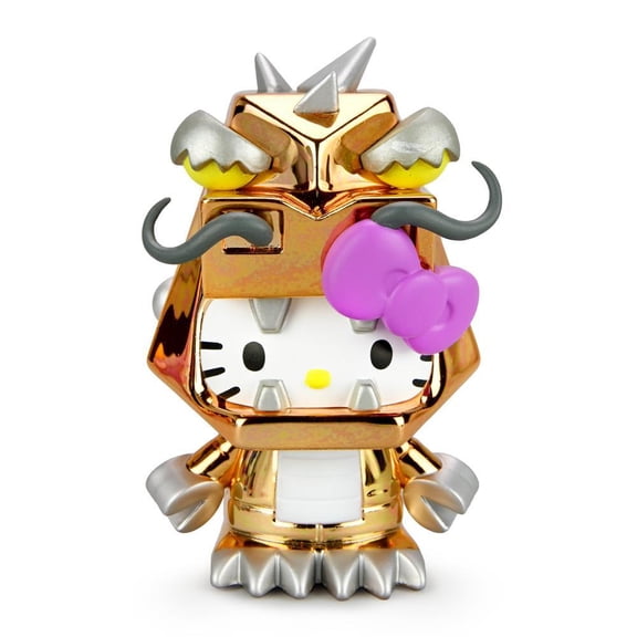 Kidrobot x Hello Kitty Kaiju 3" Vinyl Figure - MECHA (METALLIC ORANGE)