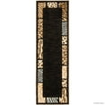 thumbnail image 2 of Allstar Black High Density Double Shot Drop-Stitch Carving Exotic Animal Skin and Nature. Safari Woven Area Rug (2' 0" x 7' 2"), 2 of 2