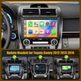 thumbnail image 2 of Radio de coche con pantalla táctil QLED de 10,2 pulgadas (8 núcleos y 64 GB) para Toyota Camry 2012-, 2 of 8