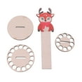 thumbnail image 4 of Wooden Christmas Money Holder Desktop Ornaments Multiple Holes Double Layer Storage Holders for Christmas Decoration, 4 of 15