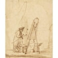 thumbnail image 3 of Rembrandt van Rijn 12x14 Black Modern Framed Museum Art Print Titled - An Artist in His Studio (1630), 3 of 5