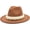 Khaki, variant on Female Fedora Hat with Pearl Band, Comfy Wool Wide Brim Felt Hat Vintage Panama Hat for Women
