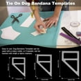 thumbnail image 6 of 3 PCS Dog Bandanas Sewing Templates Acrylic Quilting Templates Creative Quilting Cutting Template DIY Craft for Small Medium Large Dogs Puppy Cats diy making, 6 of 9