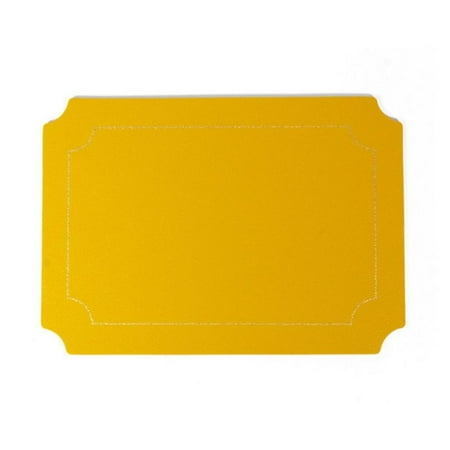 

Xmarks Flexible PU Leather Placemat 5*4in Non Slip Waterproof Heat Resistant Dinner Table 2pcs