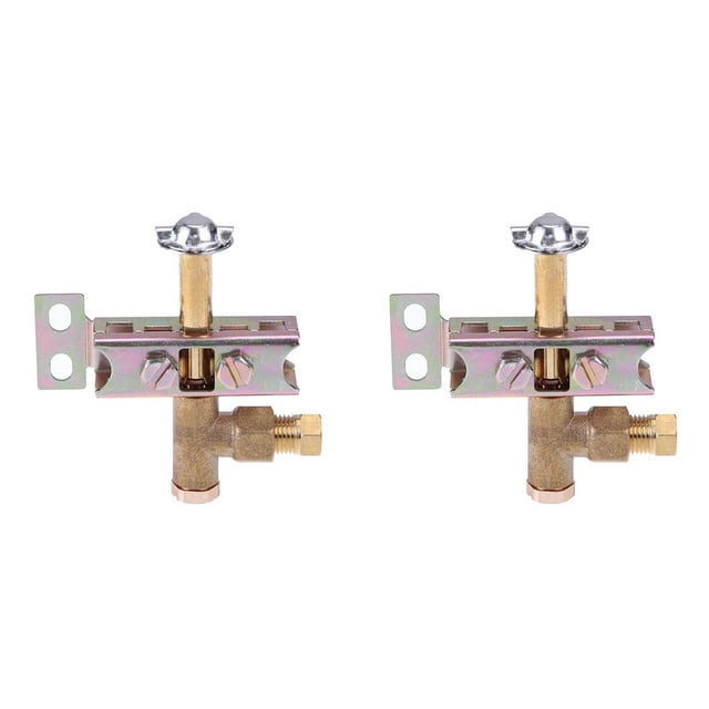 2X Pilot Burner One Way Flame Bracket Can Have Natural or LP Gas 3 Hole Propane / Heavy Pilot Assembly