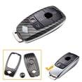 thumbnail image 1 of Xotic Tech Carbon Fiber Pattern Key FOB Hard Cover Shell Case for Mercedes 2017+ E300 E400 S63 AMG GLK GLA, 1 of 7