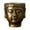 Bronze, variant on Almencla Buddha Head Planter Decorative Flower Pot Modern Artwork Cement Planter Plant Flower Container for Yard Patio Cafe TV Cabinet Gray