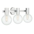 thumbnail image 4 of Chrome Three Light Bathroom Vanity from the Wright Collection, 4 of 5