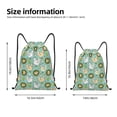 thumbnail image 4 of Kdxio Chicken Laying Eggs Print Drawstring Backpack Bag,Waterproof Draw String Back Sack, Gym Drawstring Bags Swim Bag For Unisex, 4 of 9