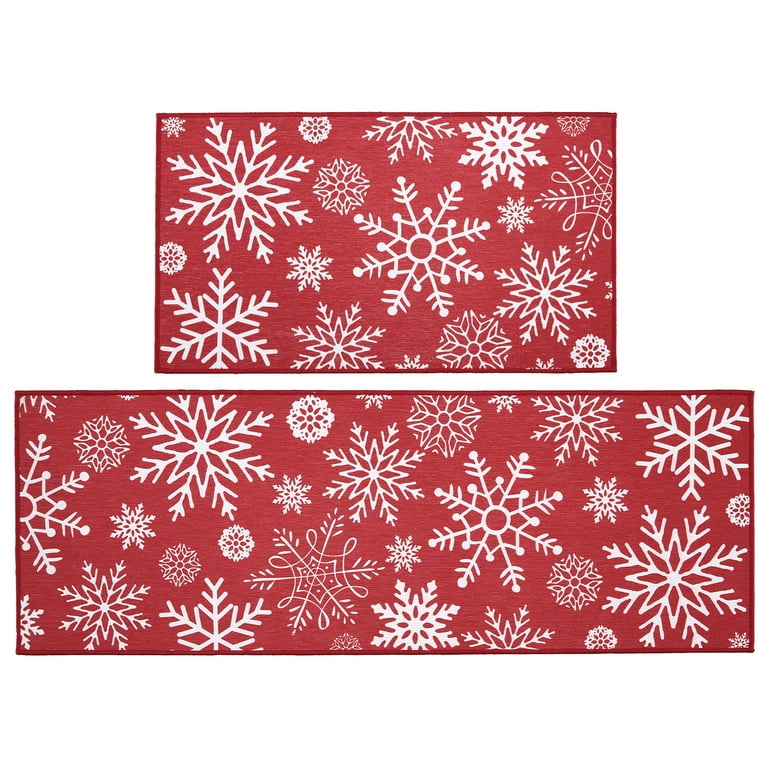 Christmas Kitchen Rugs And Mats Non Skid Washable Absorbent - Temu