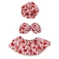 thumbnail image 2 of Porch Goose Summer Outfit 3 Piece Floral Print Set with Sun Hat Bikini Top and Skirt Fits 19-23 Inch Geese for Front Porch Patio Decor, 2 of 6
