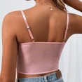 thumbnail image 4 of Camisola de malla bordada, camiseta sin mangas con cuello en V y tirantes finos con bordado de malla para mujer, la mejor en su clase, 4 of 6