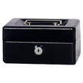 thumbnail image 2 of ziyahi Home Office Hotel Lockable Mini Money Cash Case Bedroom Bracelet Coin Tray Thick Safe Box with Lock Security Container Black, 2 of 6