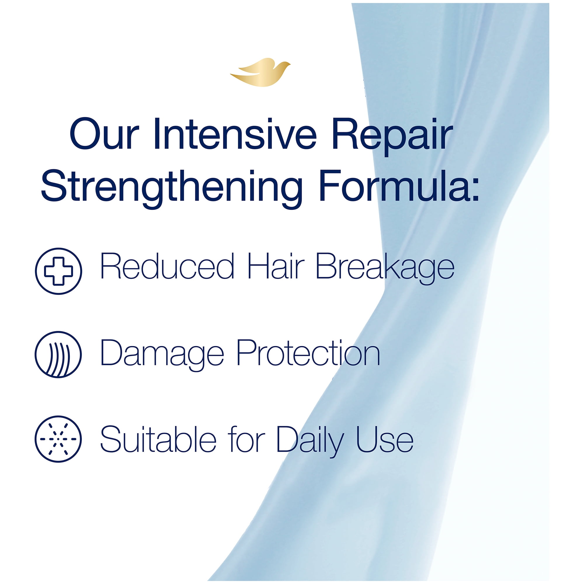 Dove Ultra Care Nourishing Intensive Repair Daily Shampoo for Damaged Hair, 12 fl oz - image 3 of 11