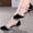 Black, variant on Professional Latin Dance Shoes for Women Satin Sequins Pointed Toe Closed Toe Ballroom Wedding Dancing Shoes Tacones De Mujer Elegantes