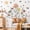 Boho Flower Orange, variant on Watercolors Rainbow Peel and Stick Wallpaper Removable Self-Adhesive Contact Paper Girls Bedroom Wall Paper Art Mural Cabinets Vinyl Film Decorative Heart Covering 15.7x62.9 in