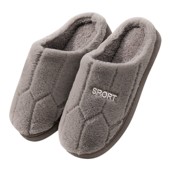 Ediodpoh Womens Slippers for Womens Men Warm Shoes Soft Plush House Slippers Flip Flop Men Slippers Brown 10