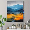 thumbnail image 4 of Misty Missoula Montana Canvas Print, Abstract City Landscape, Home Wall Decor, 4 of 8