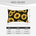 thumbnail image 6 of Daiia Sunflower 6 Bedding Waterproof Pillow Protector Zippered Queen – Bed Bug Proof Pillow Encasement-14"x20", 6 of 9