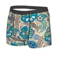 thumbnail image 5 of Goofa Vintage Floral Butterflies Printed Men's Boxer Briefs Underwear, Moisture-Wicking Underwear, Trunk,Soft and Breathable Cotton Underwear-X-Large, 5 of 9