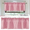 thumbnail image 1 of Bovemsi Clearance Star Curtains Short Curtains Small Curtains Rod Curtains Kitchen Coffee Curtains Bedroom Curtains Lace Curtains 52 X 18 Inch 1 Panels, 1 of 4