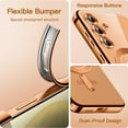 thumbnail image 6 of JETech Electroplated Case for Samsung Galaxy S24 6.2-Inch, Camera Lens Full Protection, Compatible with MagSafe Wireless Charging, Shockproof Soft TPU Phone Cover (Sandstone Orange), 6 of 7