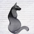 thumbnail image 3 of Matsuzay Adornos de silueta de gato estaca de escultura de hierro negro decorativo jardín fiesta en casa diseño de vacaciones accesorios Decoración del hogar, 3 of 6