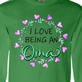 thumbnail image 4 of Inktastic I Love Being an Oma- Circle of Hearts Long Sleeve T-Shirt, 4 of 5