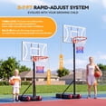 thumbnail image 4 of Toremore 29" Portable Basketball Hoop Outdoor, 3-7 FT Height Adjustable Basketball Goal System with Shatterproof Backboard for Kids/Teens in Backyard/Driveway/Indoor, 4 of 8