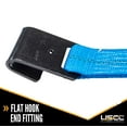 thumbnail image 4 of US Cargo Control, Flat Hook Ratchet Strap, Ratchet Strap Tie Down, 2 Inch Wide X 27 Foot Long, Blue Ratchet Strap, Weather Resistant Webbing, 3,333 Pound Working Load Limit, 2 Pack, 4 of 5