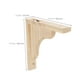 thumbnail image 2 of Soporte triangular de pared de madera, soporte triangular para estante, soportes decorativos para estantes de pared, soporte de madera para estante, soporte flotante para estante, 2 of 8