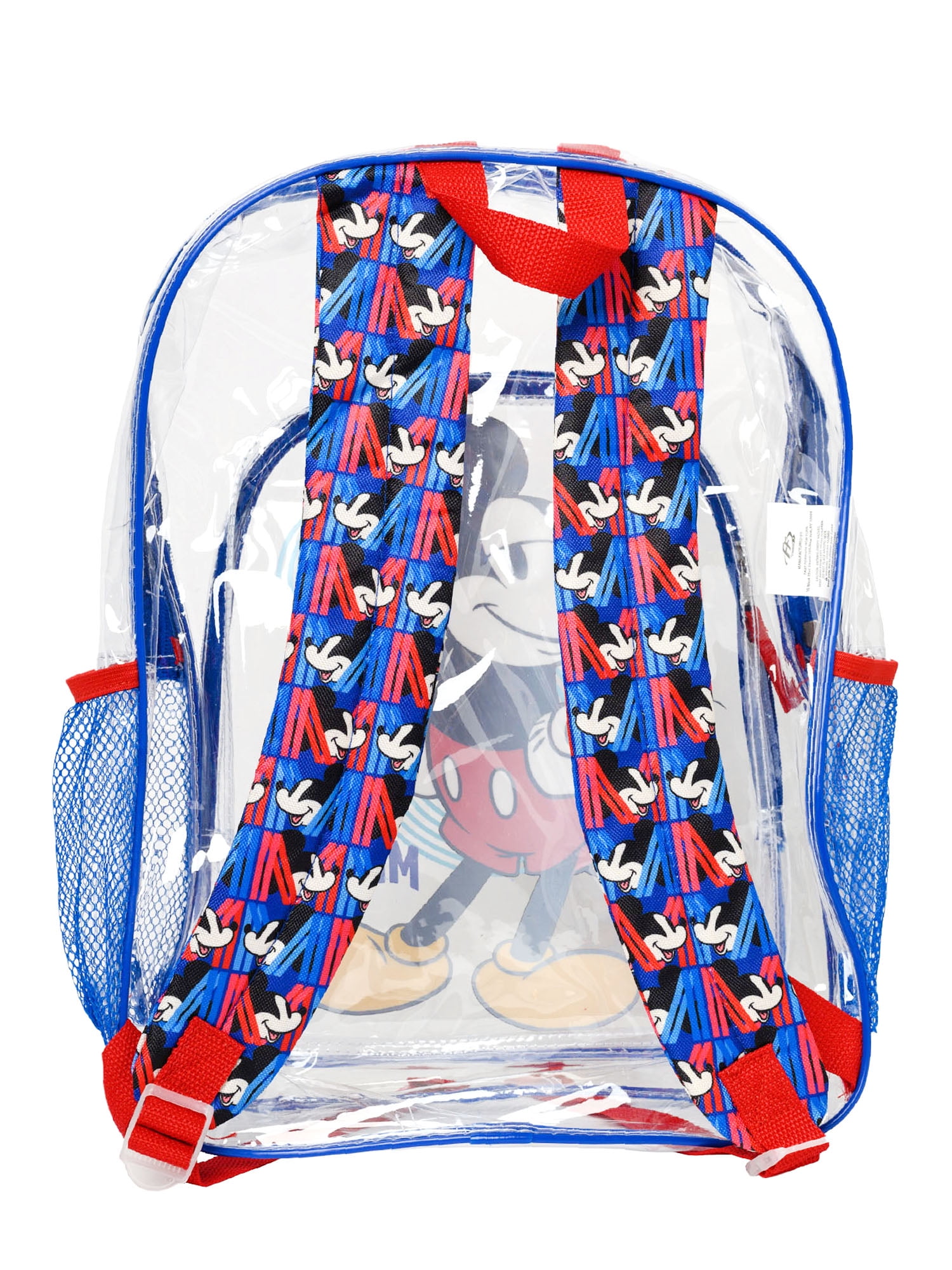 Disney Minnie Mouse 16 Transparent Backpack for Kids Toddler School Book Bag with Bows Polka Dot Design Walmart