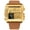 Gold, variant on Men Luxury Luminous Waterproof Square Dial Digital Watch Analog Quartz Wristwatches Dual Display