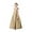 Champagne, variant on Satin Flower Girl Dress with Back Bow A-Line Princess Pageant Gown for First Communion, Wedding & Party (2-16 Years)