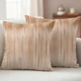 thumbnail image 2 of Beige Ombre Outdoor Pillow Covers 20x20 Set of 2, Waterproof Patio Throw Pillowcase Protectors, Modern Abstract Art Gradient Square Decorative Pillow Shams Cushion Covers for Seat Bed Couch Sofa, 2 of 8