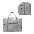 thumbnail image 2 of Bolsa de viaje plegable de gran capacidad, portátil, para ropa, de mano, para viajes (gris), 2 of 7
