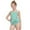 Green, variant on uublik Girls Bikini Ruffles Stripe One-Piece Swimsuit Bathing Beach Swimwear, Sizes 2T-12