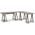 thumbnail image 1 of Atlin Designs L Shaped Home Office Desk in Distressed Gray, 1 of 6