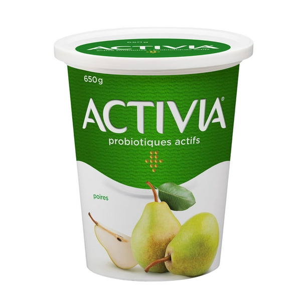 Activia Yogourt probiotiques, saveur poire, 650g 650 GR yogourt