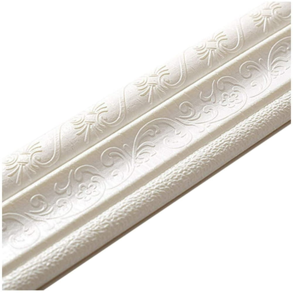 JosLiki 90"x 3" Self Adhesive Flexible Foam Molding Trim