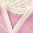 thumbnail image 7 of AherBiu Toddler Girls Clothes Kids Cardigans Button Open Front Long Sleeve Cute Knitted Coats Outwear with Pocket, 7 of 7