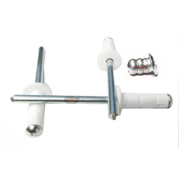 White 3/16" Aluminum Small Head with Steel Mandrel Multi Grip Pop Rivets Fasteners .275 - .598 Grip Range