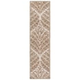 thumbnail image 2 of SAFAVIEH Capri Proinsias Leaves Wool Runner Rug, Ivory/Brown, 2'3" x 19', 2 of 10