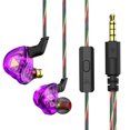 thumbnail image 2 of Injueey Auricular con cable 60 grados tapa de oreja de silicona profesional 1,2 m Cable de fibra dinámico HiFi auricular interior exterior en Cables de audio/vídeo Púrpura, 2 of 6